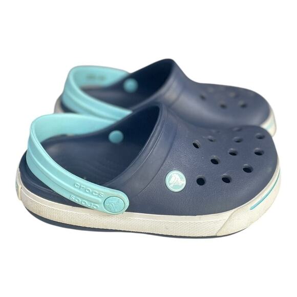 Crocs Youth Crocband Navy Blue Clogs Size-Youth 1 - Picture 4 of 9